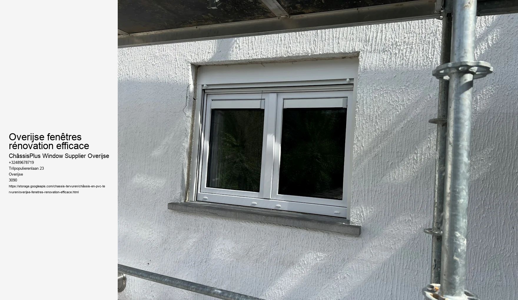 Overijse fenêtres rénovation efficace